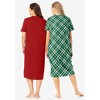Dreams & Co. Plus Size 2-Pack Long Sleepshirts - 3 of 4