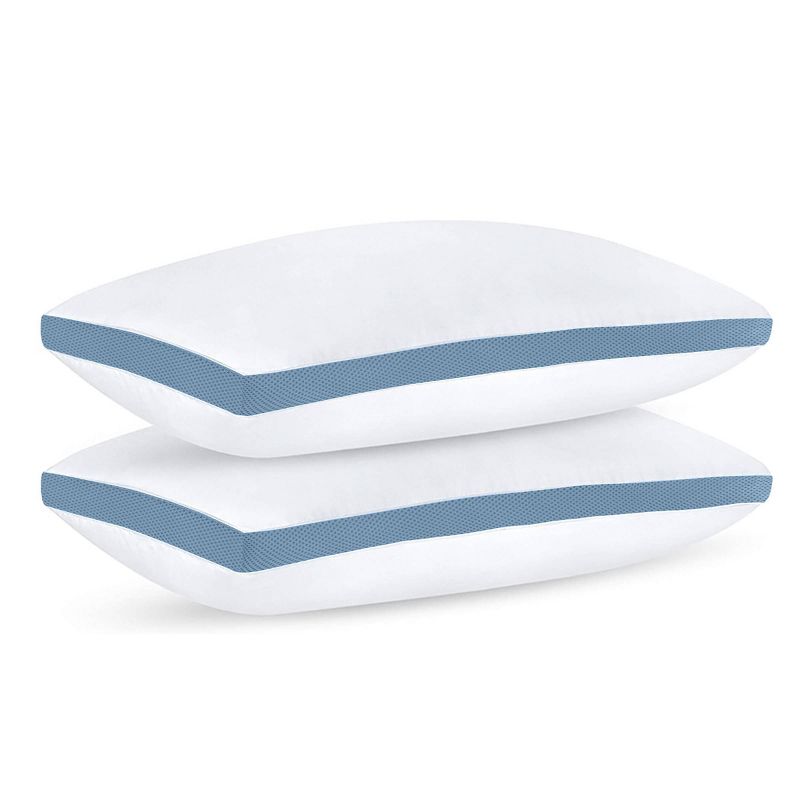 Standard/Queen Set of 2 Cooling Sleep Pillows for Back Stomach or Side Sleepers - DreamLab, 4 of 8