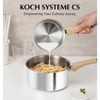 KOCH SYSTEME CS Stainless Steel Saucepan with Lid, 2QT Stainless Steel Pot with Stay-Cool Handle,Induction Compatible Pot, Dishwasher Safe - 3 of 4