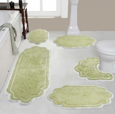 Allure Collection Cotton Tufted Bath Rug Set Set of 5 - Home Weavers