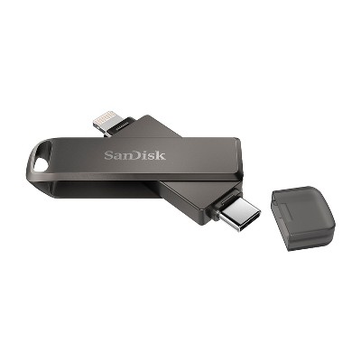SanDisk Dual Phone 256GB USB 3.2 Type-C/Lightning Flash Drive Black (SDIX70N-256G-AG6NE)