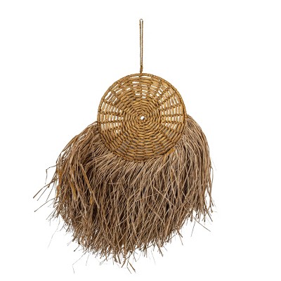 Round Hanging Accent Brown Seagrass, Rope & Jute by Foreside Home & Garden