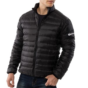 Alpine Swiss Niko Mens Puffer Jacket Down Alternate Insulated Coat Packable Water-Resistant Windproof Outerwear Zip Pockets - 1 of 4