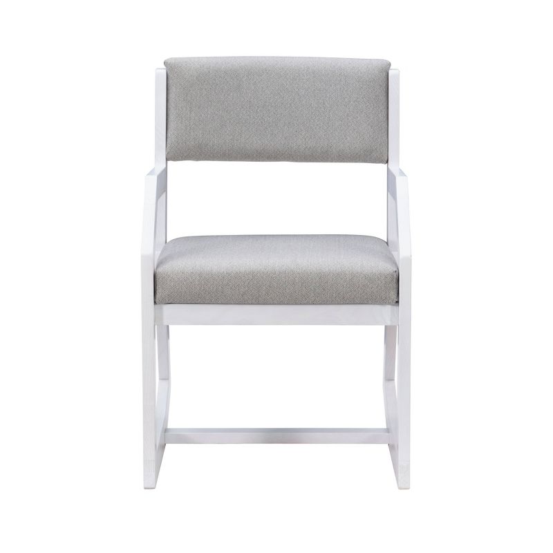 Robin Modern Upholstered Rocking Chair White - Linon, 3 of 9