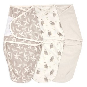 aden + anais Easy Swaddle Wrap Minky - 0-3 Months - 3pk - 1 of 4