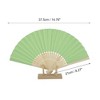 Unique Bargains Halloween Christmas Portable DIY 7-Inch Blank Folding Fan 1 Pc - 2 of 4