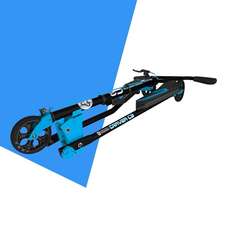 Yvolution Y Fliker C3 Carver Drifting Scooter - Blue, 4 of 7
