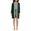 Lands' End Women's Cooling 3 Piece Pajama Set - Robe Tank and Shorts - 4 of 4
