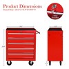 5-Drawer Rolling Tool Chest with Wheels, Heavy Duty Lockable Tool Storage Cabinet Organizer for Garage, Workshop & Warehouse - 2 of 4
