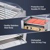 Garvee Hot Dog Roller with Bun Warmer, Dual Temp Control Hot Dog Machine, Hot Dog Grill with PC Hood & Removable Oil Drip Tray - 2 of 4