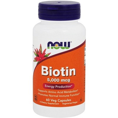 NOW Foods Biotin 5000 mcg. Vitamin B  -  60 Count