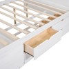 PAGED Twin Size Daybed Modern Wooden Bed Frame Simple Sofa Bed with 4 Drawers and Open Storage Shelves for Bedroom - 4 of 4