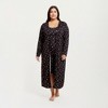 Anna-Kaci Lounge Women's 2-Piece Set Heart Print Longline Duster and Matching Tank Dress with Soft Stretch Fabric - 2 of 4