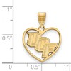 Black Bow Jewelry 14k Yellow Gold Plated Sterling Silver Central Florida Knights NCAA Pendant - 2 of 3