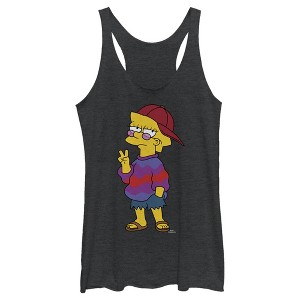 Women's The Simpsons Cool Lisa Racerback Tank Top - 1 of 4