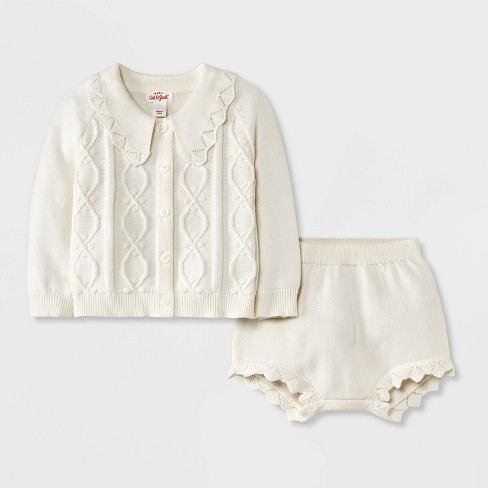 Cream baby sweater hotsell