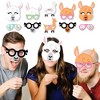 Big Dot of Happiness Whole Llama Fun Glasses & Masks - Paper Card Stock Llama Fiesta Baby Shower or Birthday Party Photo Booth Props Kit - 10 Count - 2 of 4