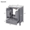 ChicFurnit 24/30/36 Inch Bathroom Vanity with Sink Freestanding Storage Cabinet with Soft Close Doors Function Storage for Bathroom, 18.3"*24"*33.9" - 3 of 4