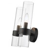 Datus 2-Light Wall Sconce - Modern Iron Design with Clear Glass Shades, Dimmable - 4 of 4