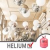 PartyWoo Foil Balloons White Round 22 Inch 6 pcs - 3 of 4
