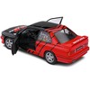 1990 BMW E30 M3 Black and Red with Graphics "ADVAN Drift Team" "Competition" Series 1/18 Diecast Model Car by Solido - 4 of 4