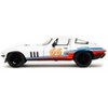 1966 Chevrolet Corvette #66 "Racing Spirit" White with Graphics "Bigtime Muscle" Series 1/24 Diecast Model Car by Jada - 4 of 4