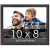 PosterPalooza | Photo Size Textured Brown Picture Frame - UV Acrylic, Foam Board Backing, Hanging Hardware - 2 of 4