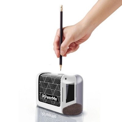 POWERME Electric Pencil Sharpener - Battery Powered For Colored Pencils, Ideal For No. 2