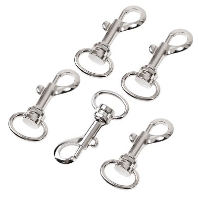 thumbnail image 2 of 10x Small Silver Lobster Clasps - Swivel Head Clips For Keychains, Zipper Pulls, Jewelry 2 of 3