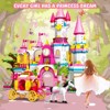 HogoKids Girls Castle STEM Building Toys, 998PCS Pink Princess Castle Building Blocks Gifts for 6-12 Years - 2 of 4