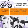 Okak 16/18IN Kids Bike with High Carbon Steel Frame and Magnesium Alloy Wheels, Toddler Bike with Night Glow Training Wheels for Girls & Boys - 4 of 4