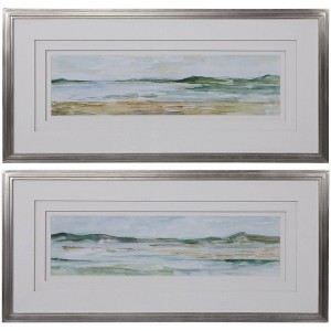 Uttermost Panoramic Seascape Set of 2 Framed Prints - 1 of 1