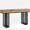 Resenkos Entryway Table, Console Sofa Table,55-inch Console Table, Modern Entryway Table with Metal Legs,Rustic - 3 of 4