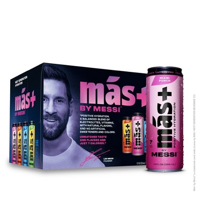 Más+ by Messi Variety Pack - 12pk/12 fl oz Cans