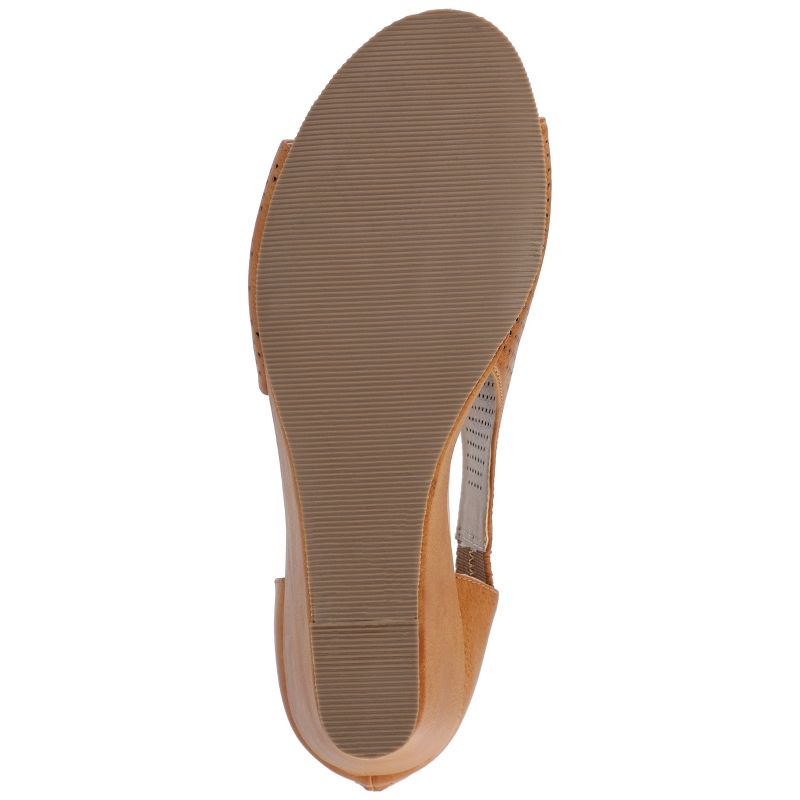 Journee Collection Womens Aretha Tru Comfort Foam Back Heel Zip Peep Toe Wedge Sandals, 6 of 11