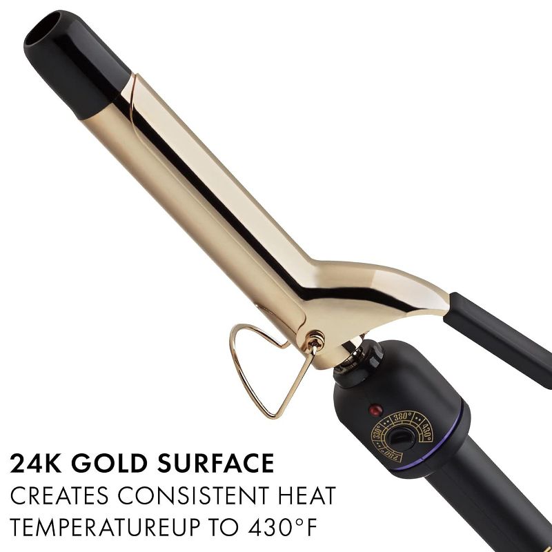 Hot Tools Pro Artist 24K Gold Curling Iron | Long Lasting, Defined Curls (1 in) Model 1181, 3 of 8