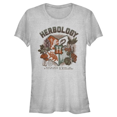 Juniors Harry Potter Hogwarts Herbology Emblem T Shirt