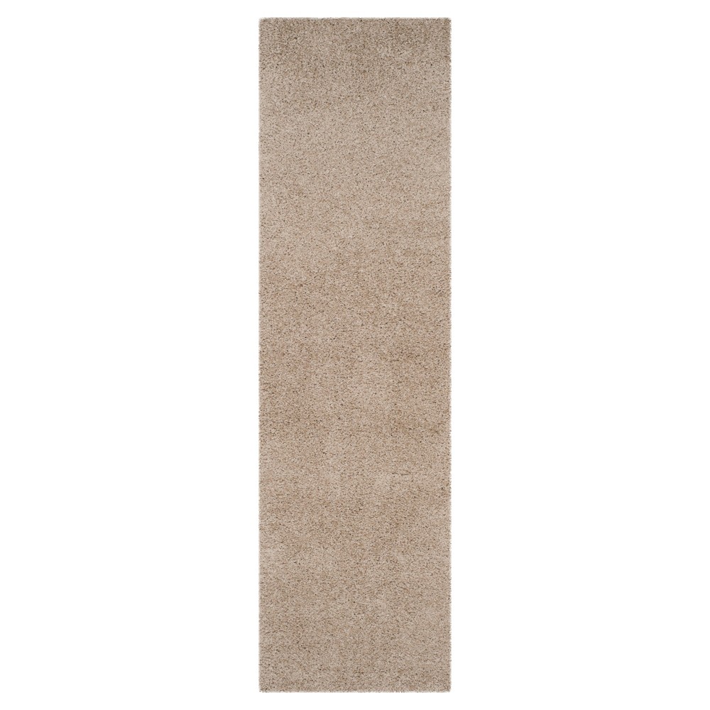 2'3inx8' Runner Rayan Solid Loomed Sand - Safavieh