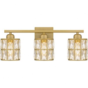 Quoizel Lighting Gibson 3 - Light Vanity in  Aged Brass - 1 of 1