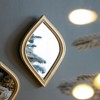 SEVOBAL Bathroom Vanity Mirrors Stylish Diamond Shaped Decorative Mirror with Durable Construction Lightweight Frame, Antique Gold, 6.5"*0.6"*13" - 2 of 4