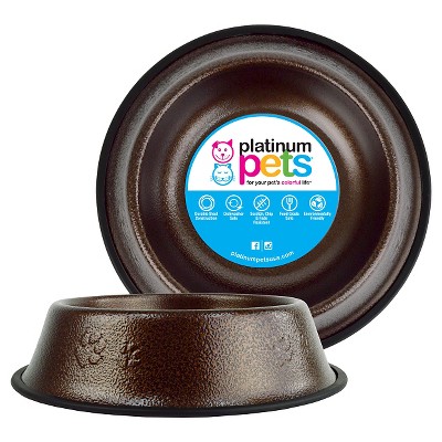 Platinum Pets Embossed Non-Tip Cat/Dog Bowl - Copper Vein - 6.25 Cup