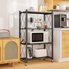 SKONYON Storage Shelves Foldable metal shelves Garage Shelving Units 4-Tier and 5-Tier - 2 of 4