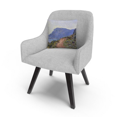 Claude Monet La Corniche Near Monaco Decorative Throw Pillow
