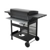 FURNIinspire Outdoor Grills, Griddles and Smokers Professional 4 Burner Gas Grill, Stainless Steel BBQ with Pizza Oven, Black, 31.1"*22.84"*14.96" - 4 of 4