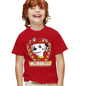 Boys' Short Sleeve Paw Patrol Marshall Shield T-Shirt - 1 of 4