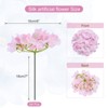 Unique Bargains Wedding Centerpieces Decoration Silk Artificial Hydrangea Flowers - 2 of 4