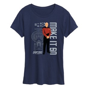 Women's - Star Trek - Picard Make It So Short Sleeve Graphic T-Shirt - 1 of 4