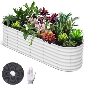 ODK Raised Garden Bed, Large Outdoor Planter Boxes Kit with Galvanized Steel, Open-Ended Base Design, Durable Raised Bed for Gardening - 1 of 4
