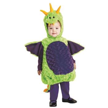 Halloween Express Toddler Dragon Costume - Size 2T-4T - Green
