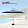 Kumasinova Rectangular Patio Umbrella with 8-Rib Frame,Outdoor Umbrella with Crank Lift&Tilt,Beach Umbrella for Pool&Resorts,Patio Market Umbrella - 2 of 4